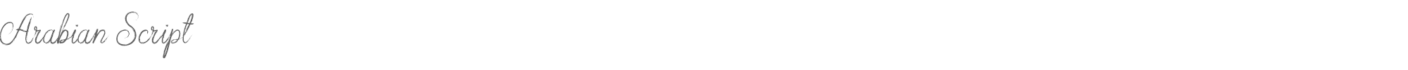 Arabian Script Arabian Script.ttf font preview